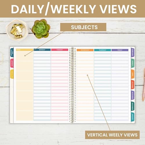 bloom daily planners Undated Academic Year Teacher Planner & Calendar