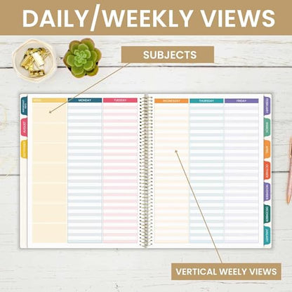 bloom daily planners Undated Academic Year Teacher Planner & Calendar