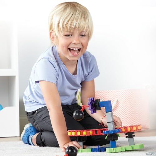 Gears! Gears! Gears! Machines in Motion STEM Building Set for Kids, Hands-On Engineering Construction Toy