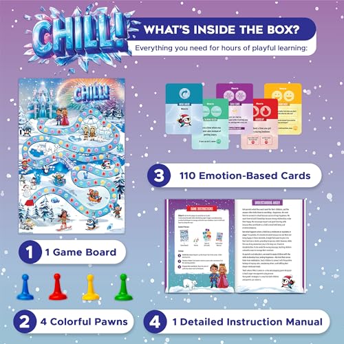 Anger Management Board Game for Kids, Social Emotional Learning (SEL) Therapy Game for Ages 5–9