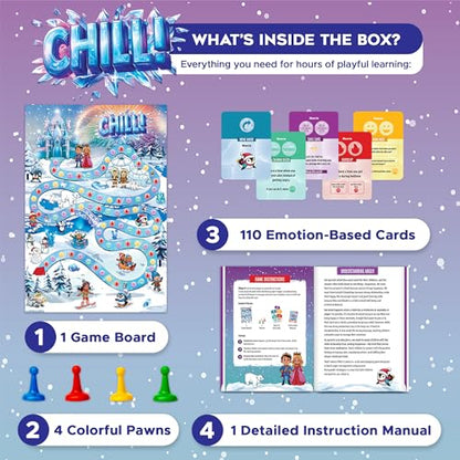 Anger Management Board Game for Kids, Social Emotional Learning (SEL) Therapy Game for Ages 5–9