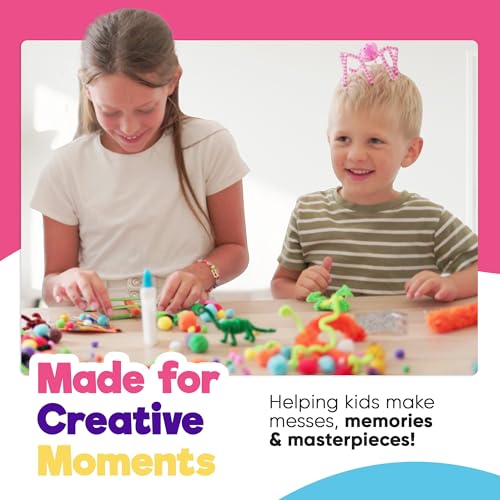 Arts & Crafts Supply Box, 2800+ Pieces Deluxe Creative DIY Craft Kit with Storage Drawers for Kids Ages 4–12