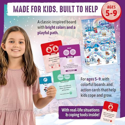 Anger Management Board Game for Kids, Social Emotional Learning (SEL) Therapy Game for Ages 5–9