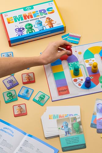 Emotion Regulation & Empathy Board Game for Kids, Social Emotional Learning (SEL) Family & Therapy Game Ages 4+