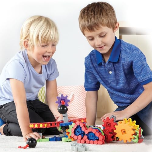 Gears! Gears! Gears! Machines in Motion STEM Building Set for Kids, Hands-On Engineering Construction Toy