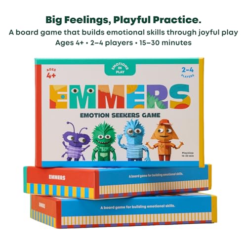 Emotion Regulation & Empathy Board Game for Kids, Social Emotional Learning (SEL) Family & Therapy Game Ages 4+