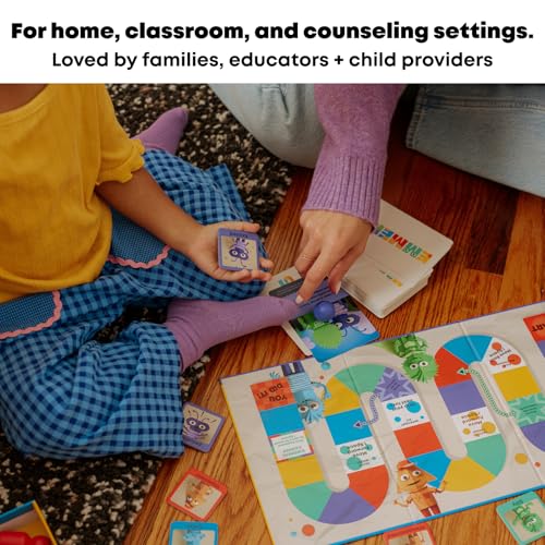 Emotion Regulation & Empathy Board Game for Kids, Social Emotional Learning (SEL) Family & Therapy Game Ages 4+