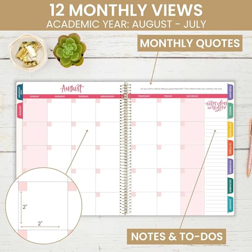bloom daily planners Undated Academic Year Teacher Planner & Calendar