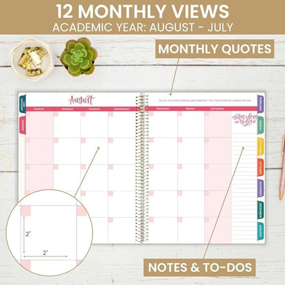 bloom daily planners Undated Academic Year Teacher Planner & Calendar