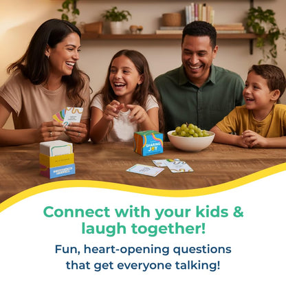 Big Life Journal Conversation Cards for Families, Joy, Gratitude & Meaningful Conversations Prompts for Kids, Parents & Family Connection Activities