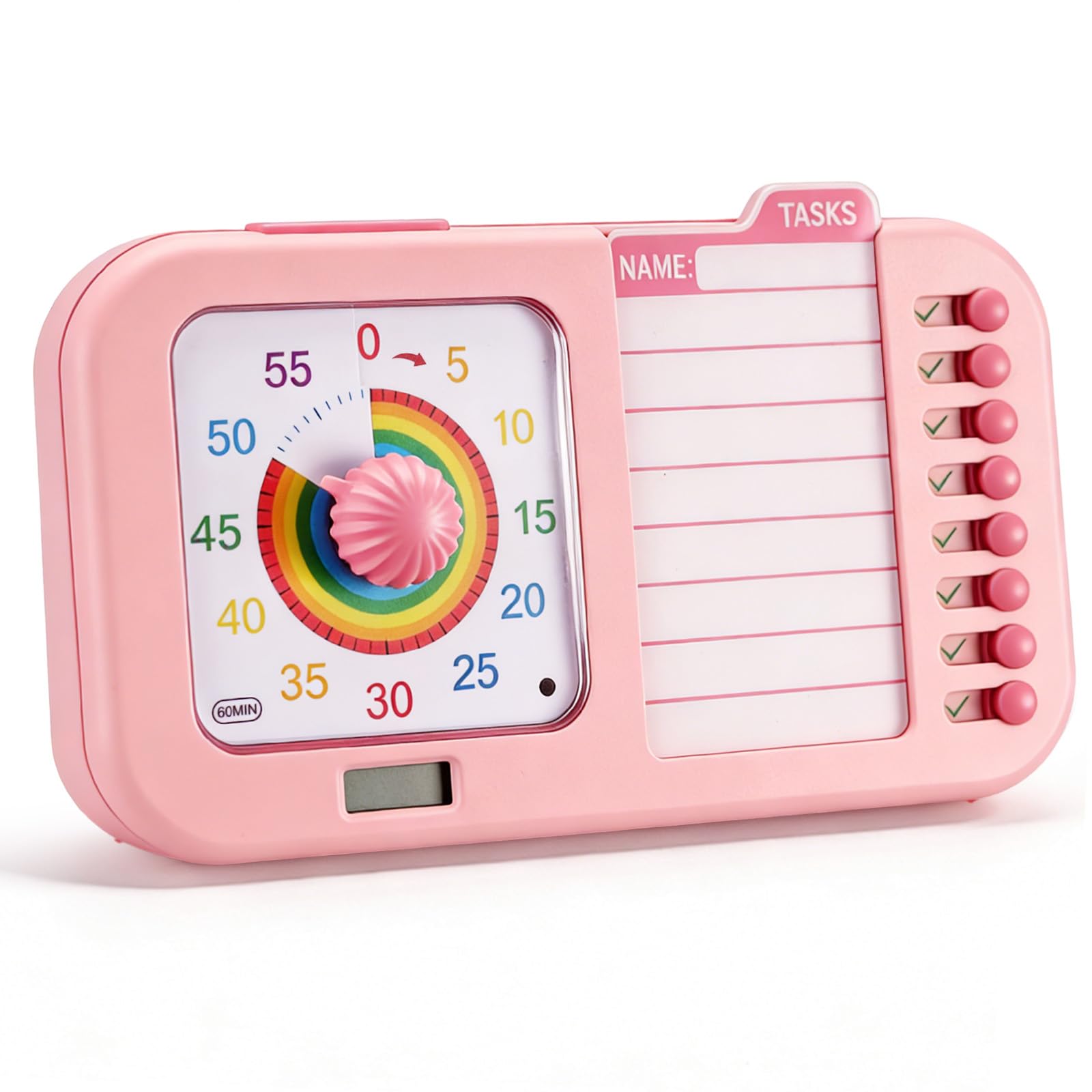 3-in-1 Visual ADHD Timer with Task Board & Chore Planner for All Ages