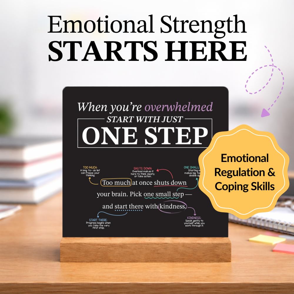 Emotional Coping Skills Cards for Kids Teens Adults, 52 Habits