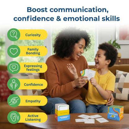 Big Life Journal Conversation Cards for Families, Joy, Gratitude & Meaningful Conversations Prompts for Kids, Parents & Family Connection Activities