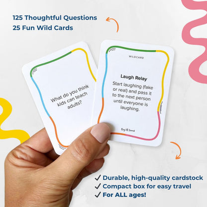 Big Life Journal Conversation Cards for Families, Joy, Gratitude & Meaningful Conversations Prompts for Kids, Parents & Family Connection Activities