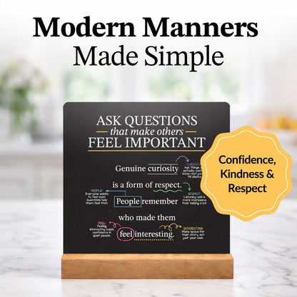 Everyday Manners Cards for Kids & Teens, Social Skills, Respect & Kindness Habits, Confidence Building Lessons