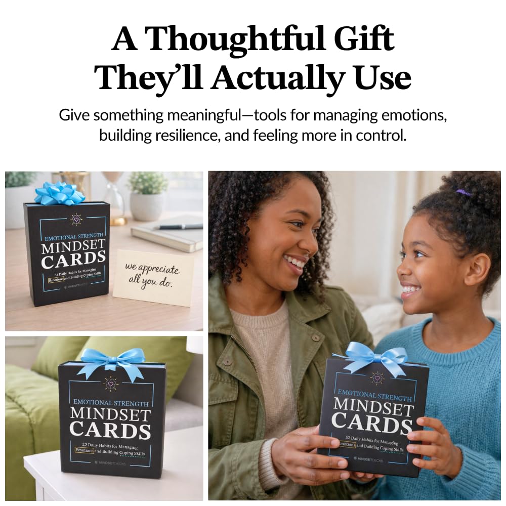Emotional Coping Skills Cards for Kids Teens Adults, 52 Habits