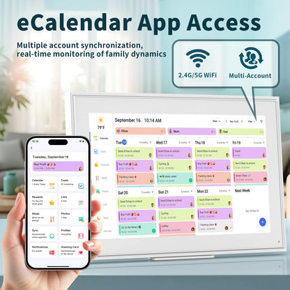 Digital Calendar, Smart Electronic Calendar&Chore Chart