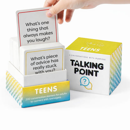 Conversation Cards for Teens, Deep Questions to Build Trust, Self-Expression & Stronger Relationships (200 Cards)