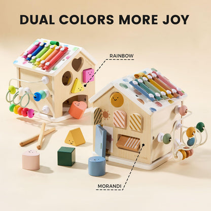 Tiny Land Wooden Activity Cube