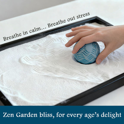 AOVOA Zen Garden for Desk, Zen Meditation Gift with Spheres