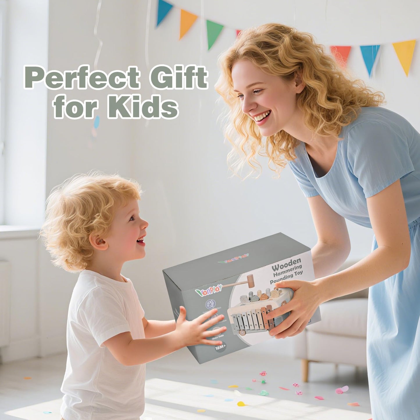 Vanplay Hammering Pounding Toys for Toddlers 1-3