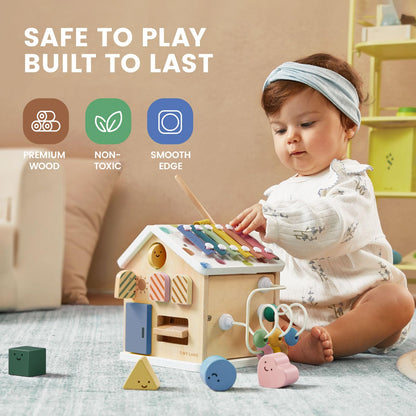 Tiny Land Wooden Activity Cube
