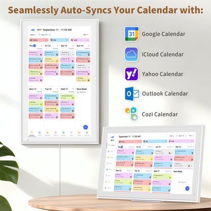 21.5inch Digital Calendar, Smart Electronic Calendar&Chore Chart