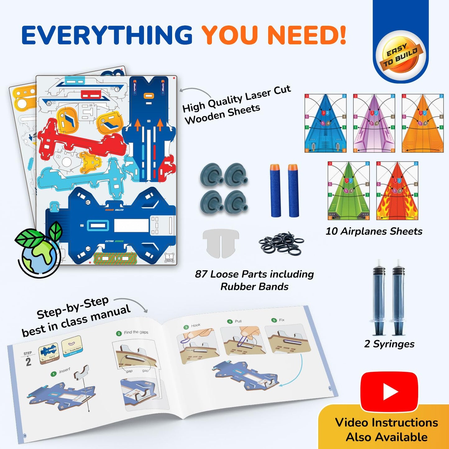 Human Body STEM Science Kit for Kids Ages 6–12, Learn Organs, Health & Body Systems Educational Learning Cards Activity Toy