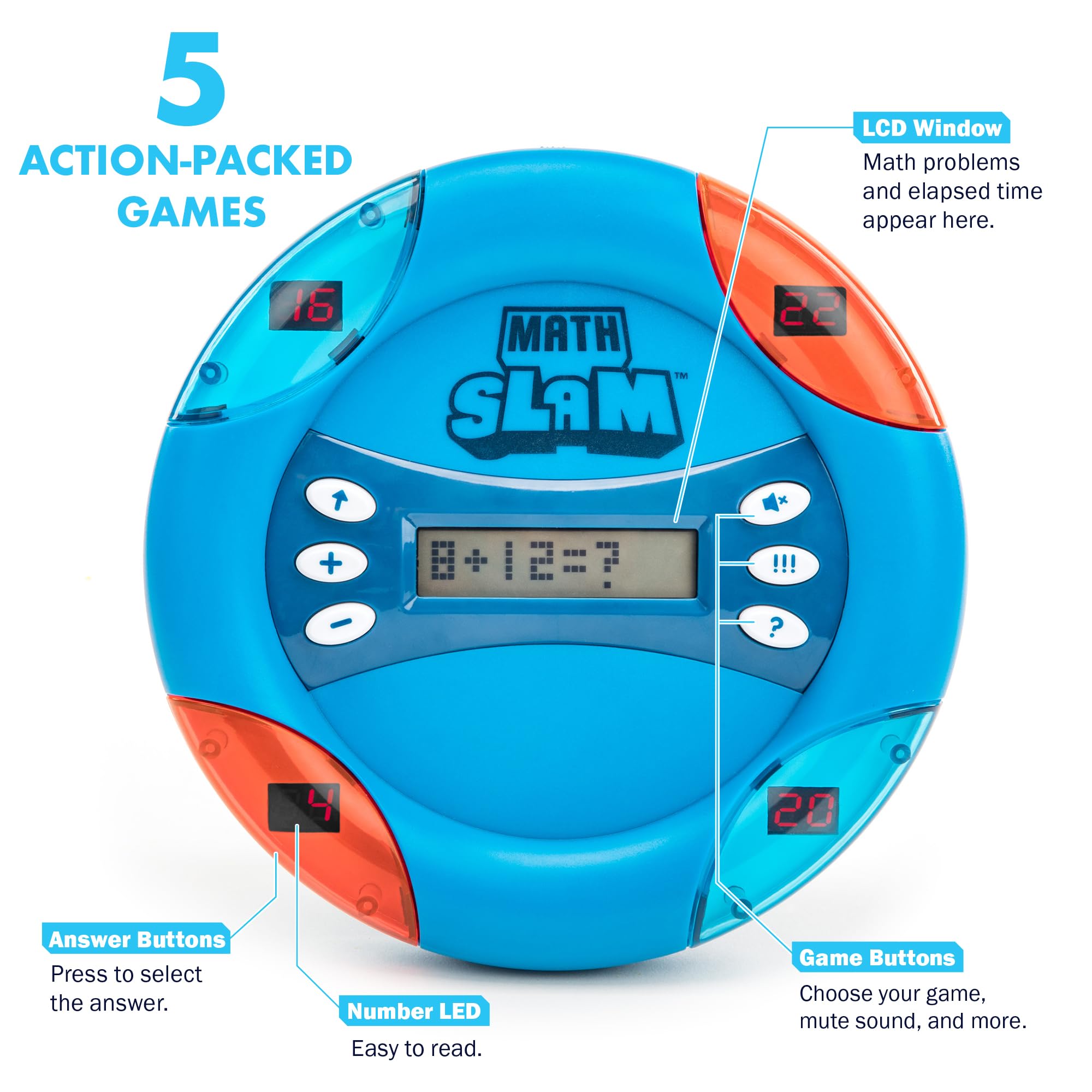 Handheld Math Game for Kids, Addition & Subtraction Learning