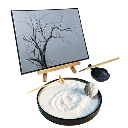AOVOA Zen Garden for Desk, Zen Meditation Gift with Spheres