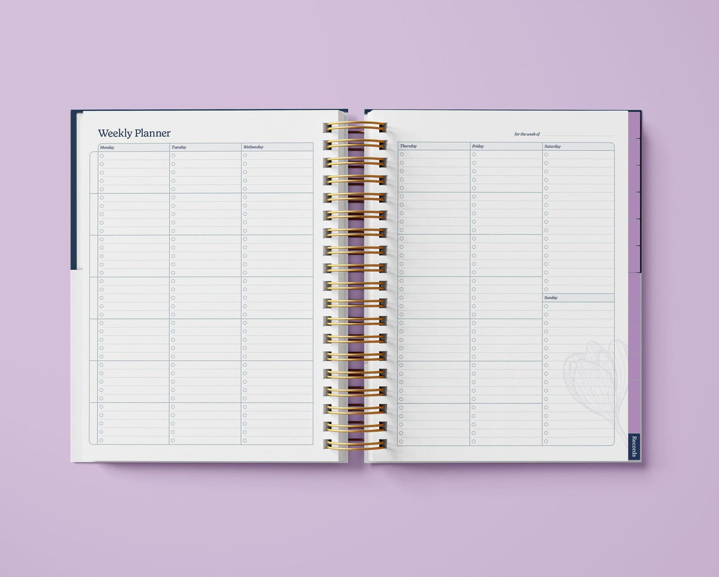 Homeschool Planner, Undated Weekly & Monthly Academic Organizer for Up to 5 Children, Habit & Goal Tracking Spiral-Bound Journal