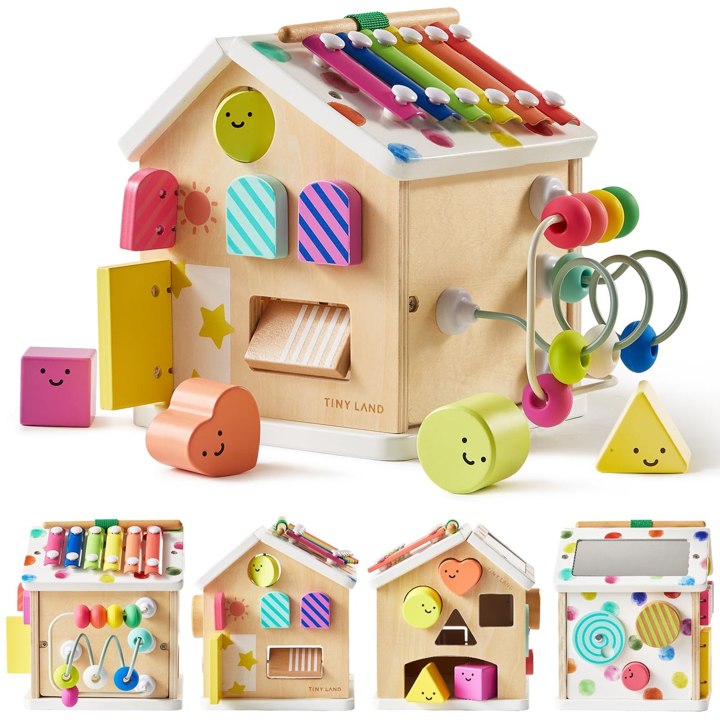 Tiny Land Wooden Activity Cube