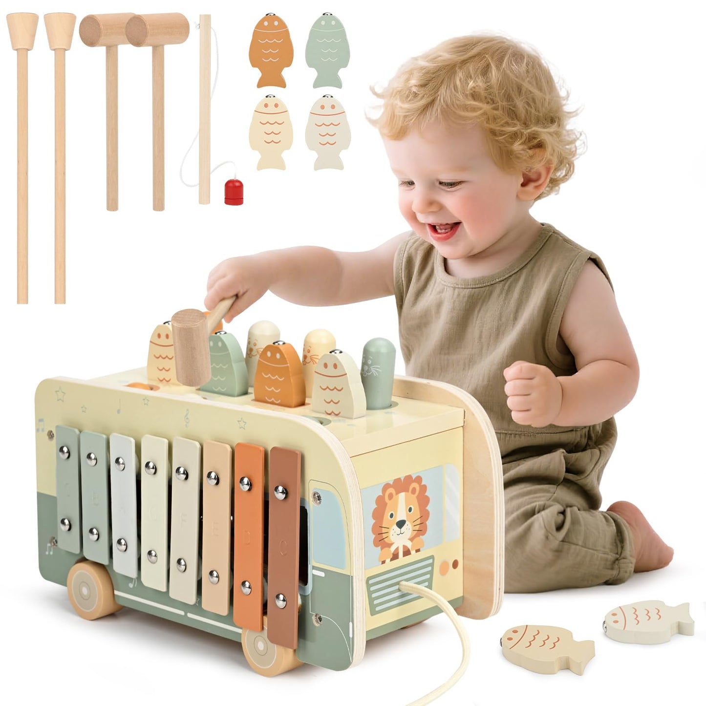Vanplay Hammering Pounding Toys for Toddlers 1-3