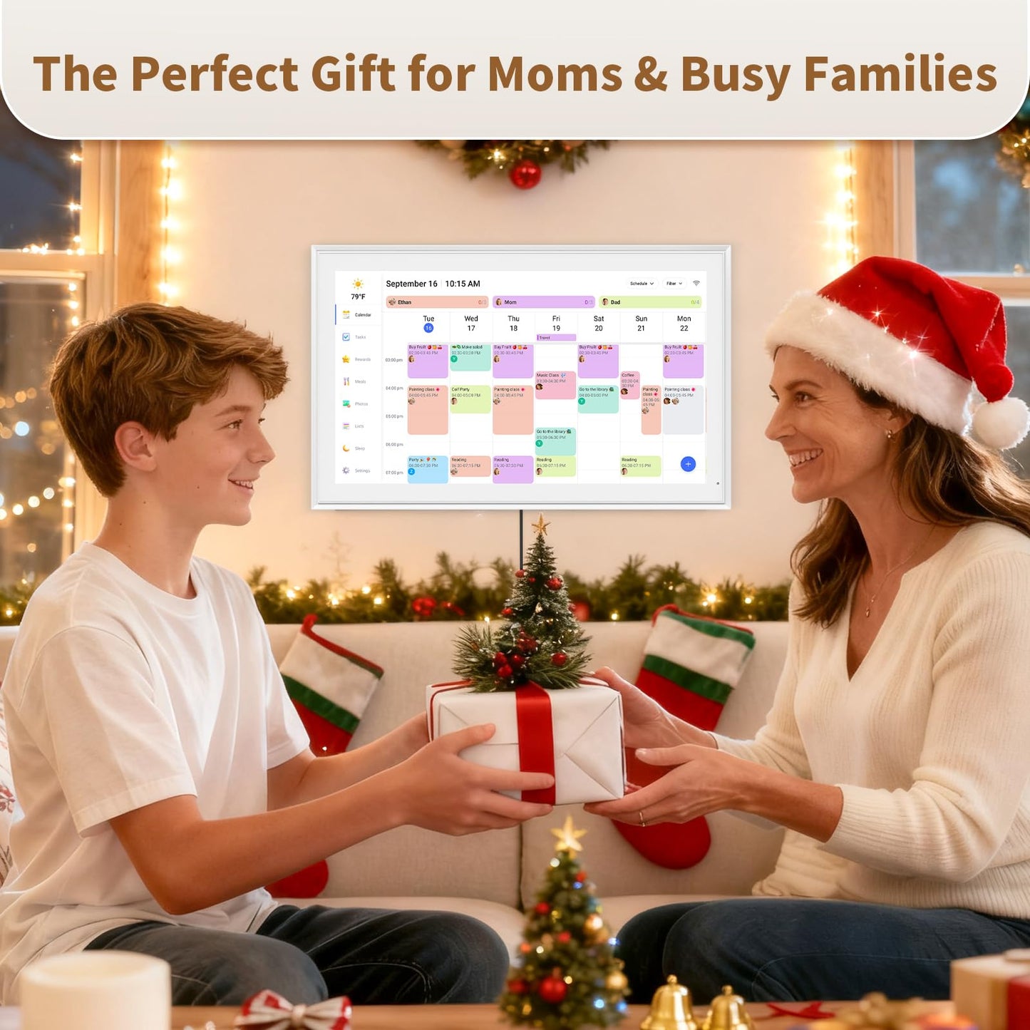 Digital Calendar, Smart Electronic Calendar&Chore Chart
