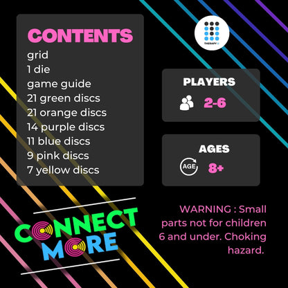 Social Skills Connect Game, Multiplayer Therapy Board Game for Kids (4+), Conversation & Relationship Building 4-in-a-Row Game