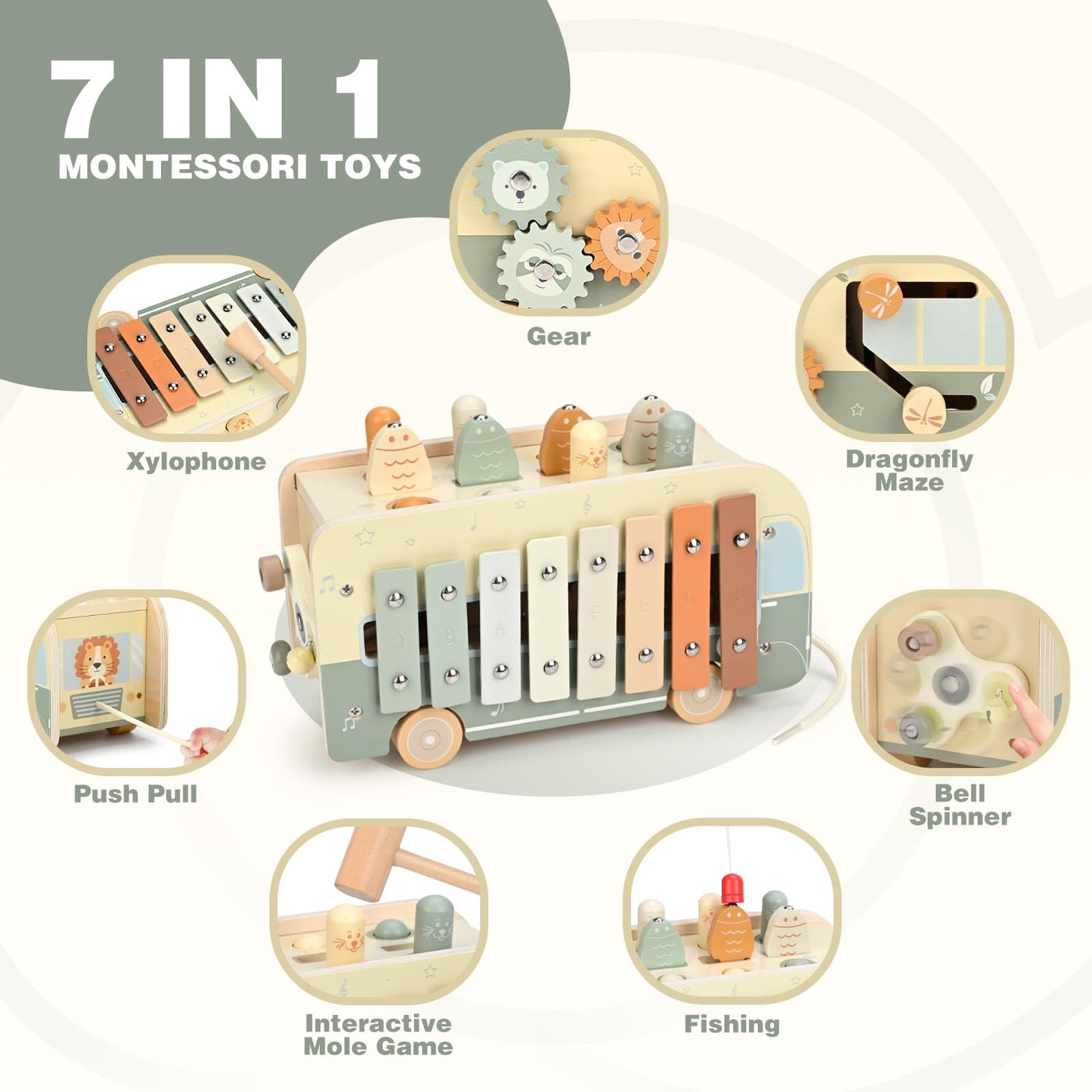 Vanplay Hammering Pounding Toys for Toddlers 1-3