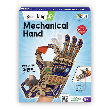 DIY Robotic Mechanical Hand STEM Engineering Kit for Kids Ages 8–14