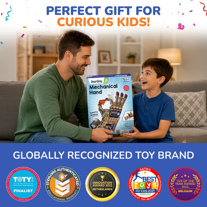 DIY Robotic Mechanical Hand STEM Engineering Kit for Kids Ages 8–14