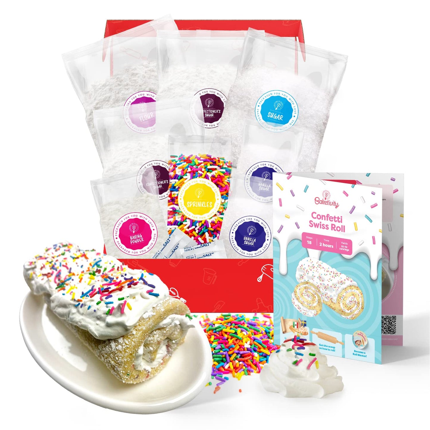 BAKETIVITY Kids Baking DIY Activity Kit - Bake Delicious Vanilla Cake Pops