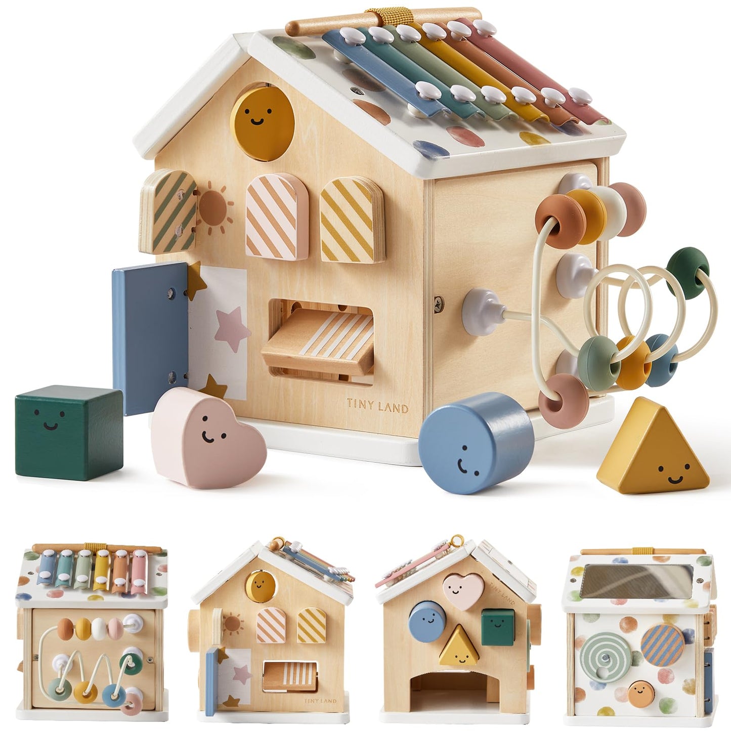 Tiny Land Wooden Activity Cube