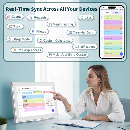 Digital Calendar, Smart Electronic Calendar&Chore Chart
