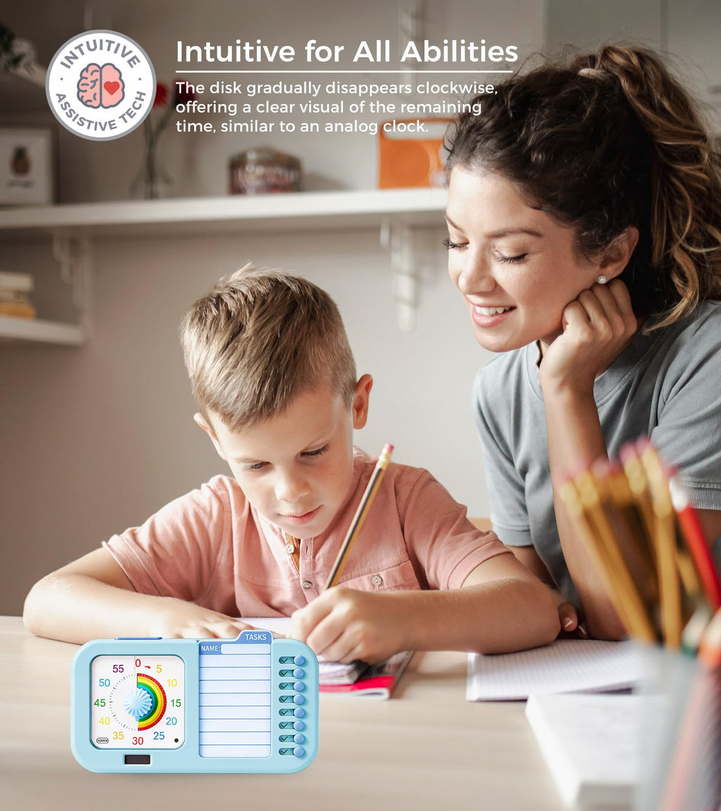 3-in-1 Visual ADHD Timer with Task Board & Chore Planner for All Ages