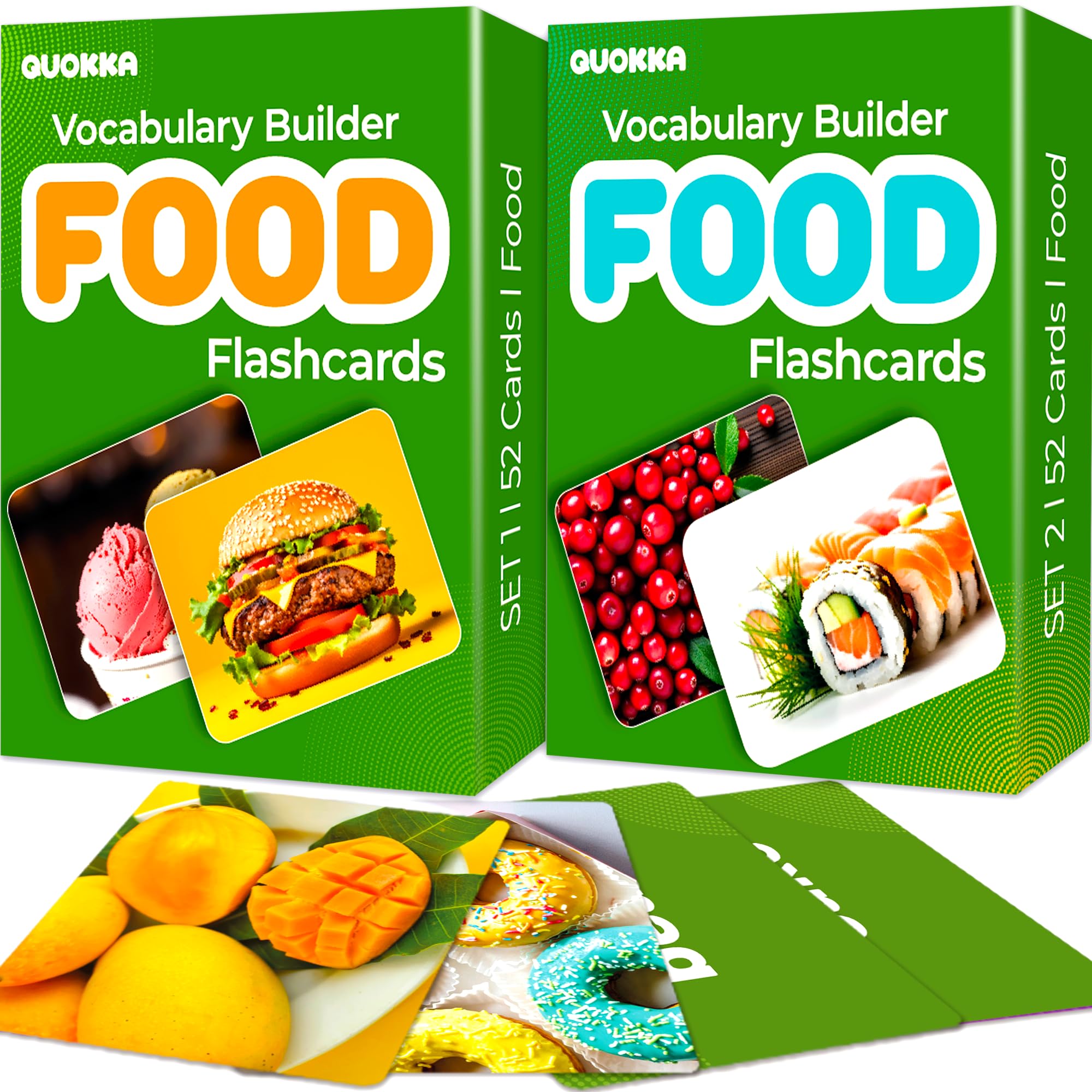 Flash Cards for Speech Development, Vocabulary Learning Set for Kids, Teachers & Parents