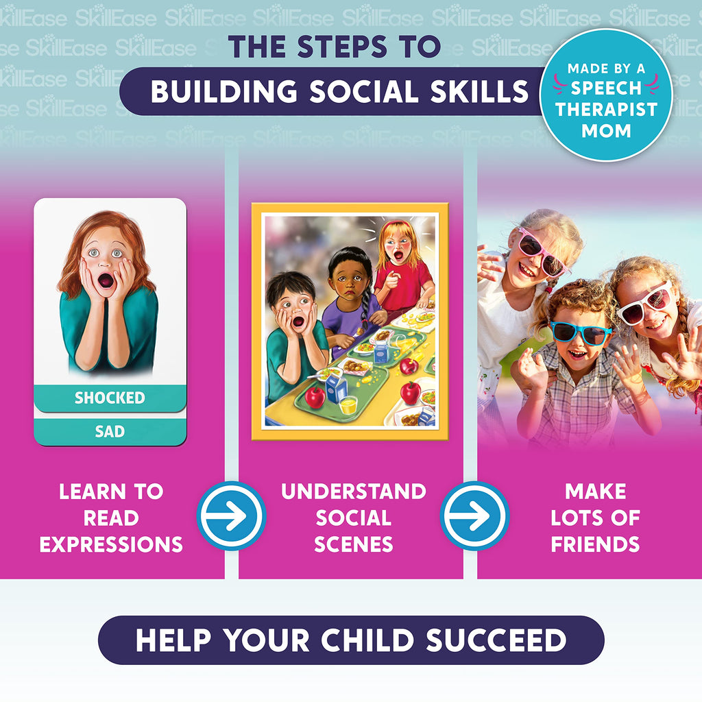 Emotions Bingo Therapy Game for Kids, Social Emotional Learning (SEL) & Social Skills Activity Set