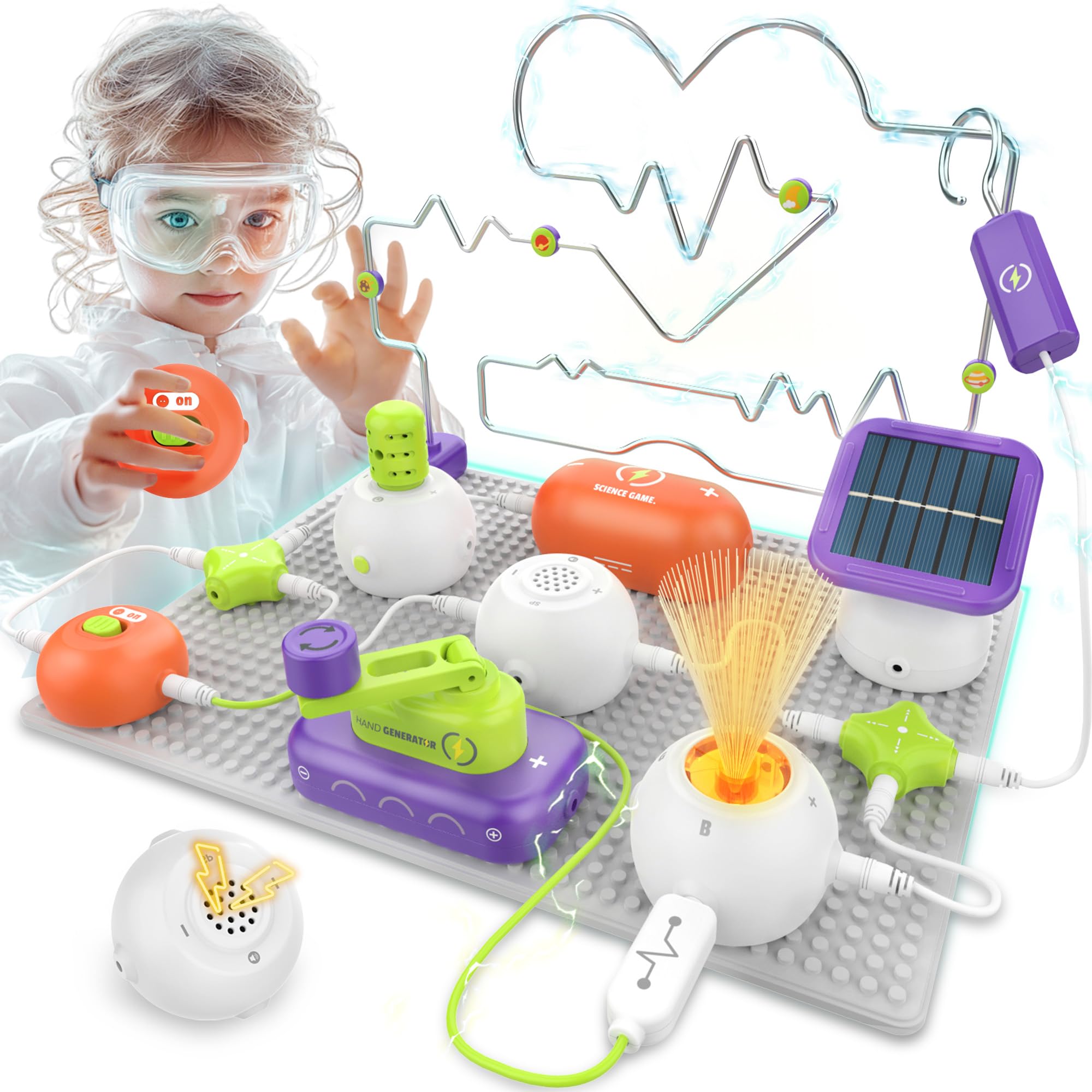 STEM Science Kits for Kids, Electronics Exploration Educational Toy Set Ages 6–12