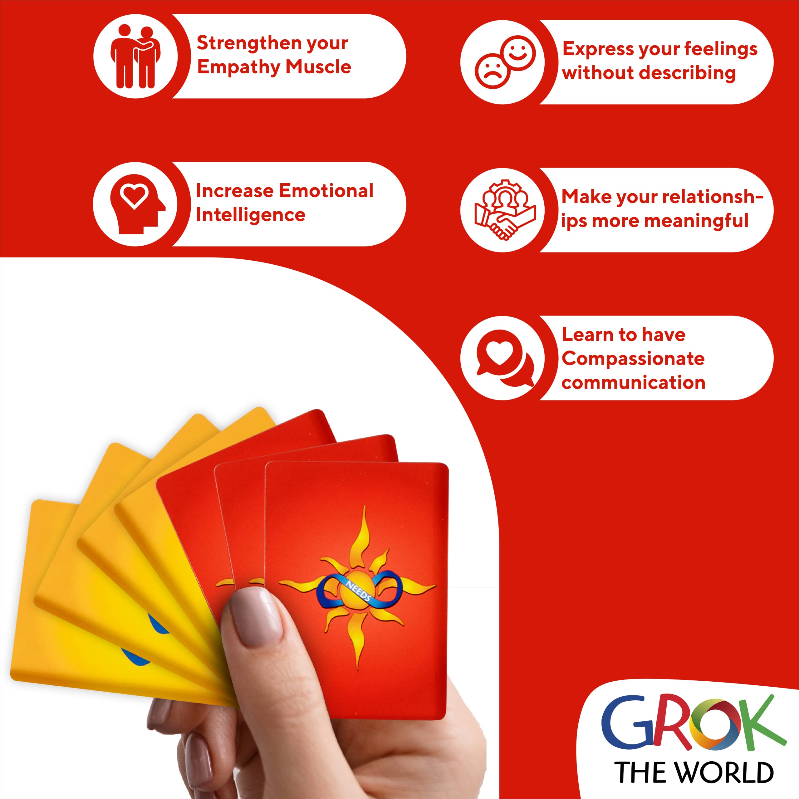 Empathy & Emotional Intelligence Conversation Cards for Kids, SEL Family & Classroom Activity Game