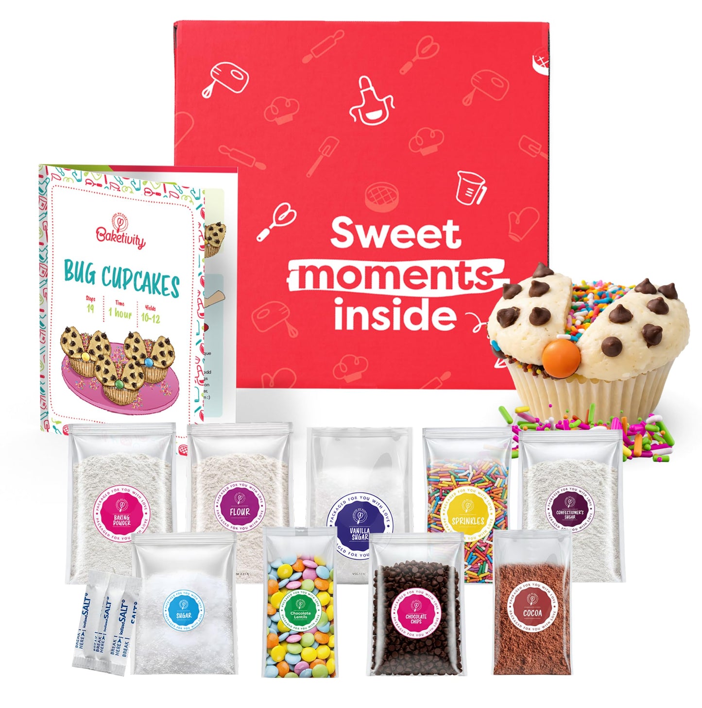 BAKETIVITY Kids Baking DIY Activity Kit - Bake Delicious Vanilla Cake Pops