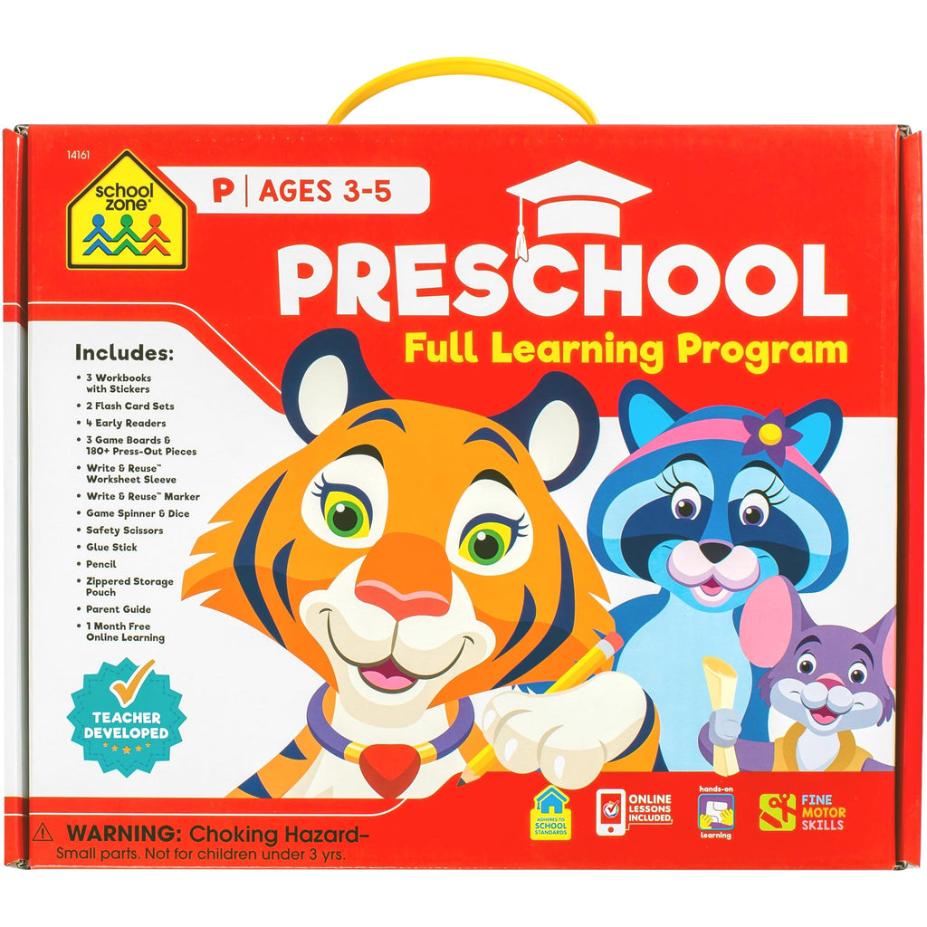 Preschool Learning Kit, Flash Cards & Workbooks Set for Reading, Writing & Math Skills (Ages 3+)