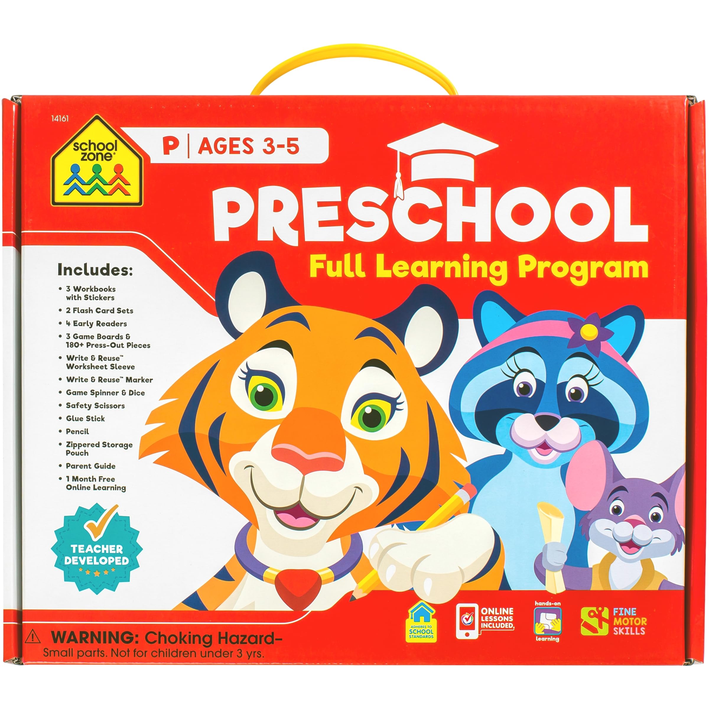 Preschool Learning Kit, Flash Cards & Workbooks Set for Reading, Writing & Math Skills (Ages 3+)