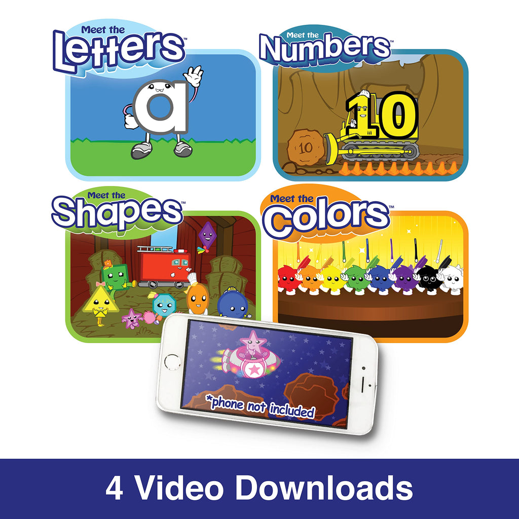 Preschool Prep Learning Pack, Letters Numbers Shapes & Colors Activity Set for Kids Early Learning Skills